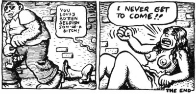 Only in a confrontational equation does the State come into play - which is what the State wants  |  Cartoonist Crumb; image source & courtesy - bleedingcool.com  |  Click for larger image.