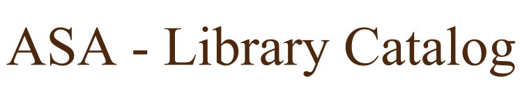 ASA - Library Catalog