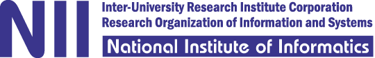 NII, National Institute of Informatics
			Inter-University Research Institute Corporation, Research Organization of Information and Systems