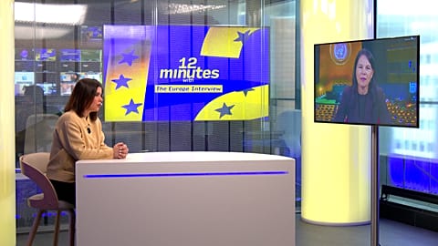 أنيالينا بيربوك، رئيسة الدورة الثمانين للجمعية العامة للأمم المتحدة (UNGA)، خلال مقابلة مع برنامج "12 Minutes With".