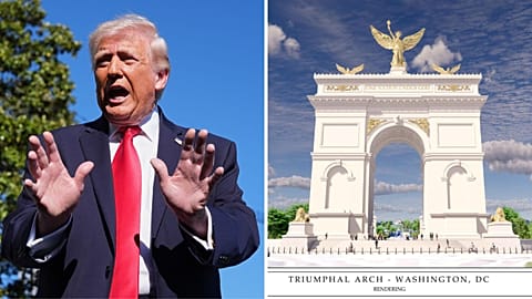 "مقزز": خطط دونالد ترامب لإقامة "Arc de Trump" تتعرض لانتقادات حادة على الإنترنت