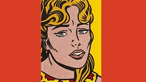 "الفتاة القلقة" لــ"روي ليختنشتاين" (1964).