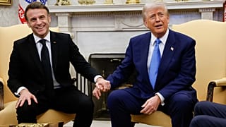 امانوئل ماکرون و دونالد ترامپ