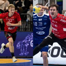 Neu bei der HG Saarlouis: Zeb Bjerneld (links) und Olle Österhall (Bilder vom 08.03.2025 und 01.12.2025)