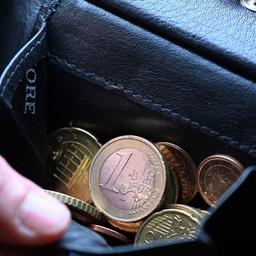 Ein geöffneter Geldbeutel mit Euro-Münzen