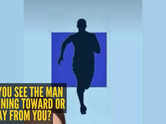 Optical illusion personality test: Do you see the man running toward or away from you? Your answer reveals what&rsquo;s blocking your success
