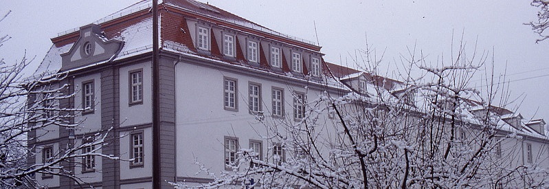 Sicht auf das Institut für Erhaltung von Archiv- und Bibliotheksgut