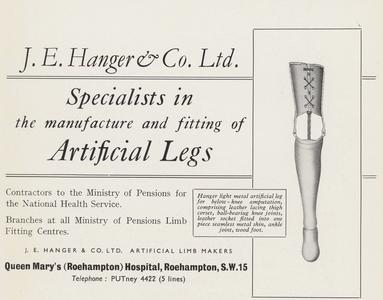 J.E. Hanger & Co. advertisement