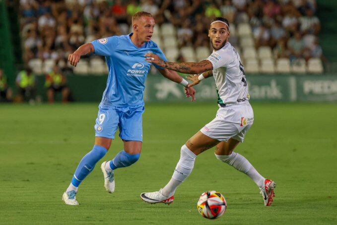 Obolskii, en un lance del partido