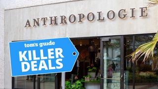Anthropologie store front with Killer Deals tag