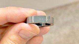 Close-up of the Even Realities smart ring at CES 2026