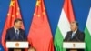 匈牙利总理欧尔班和中国国家主席习近平2024年5月9日在匈牙利布达佩斯举行联合记者会。