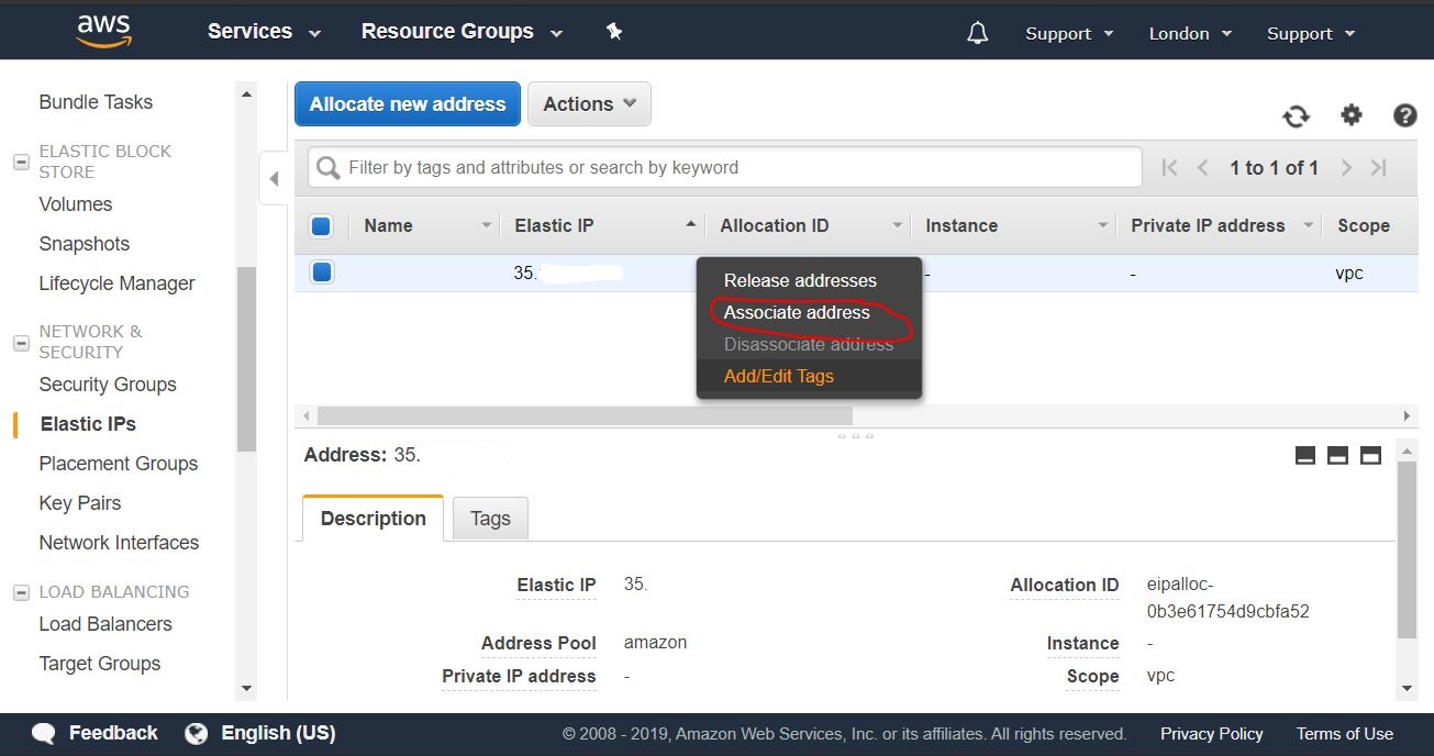 Assign an external IP to Instance