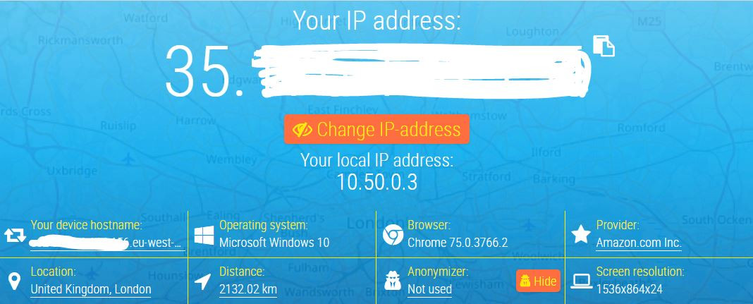 Connecting to a VPN server through TunSafe