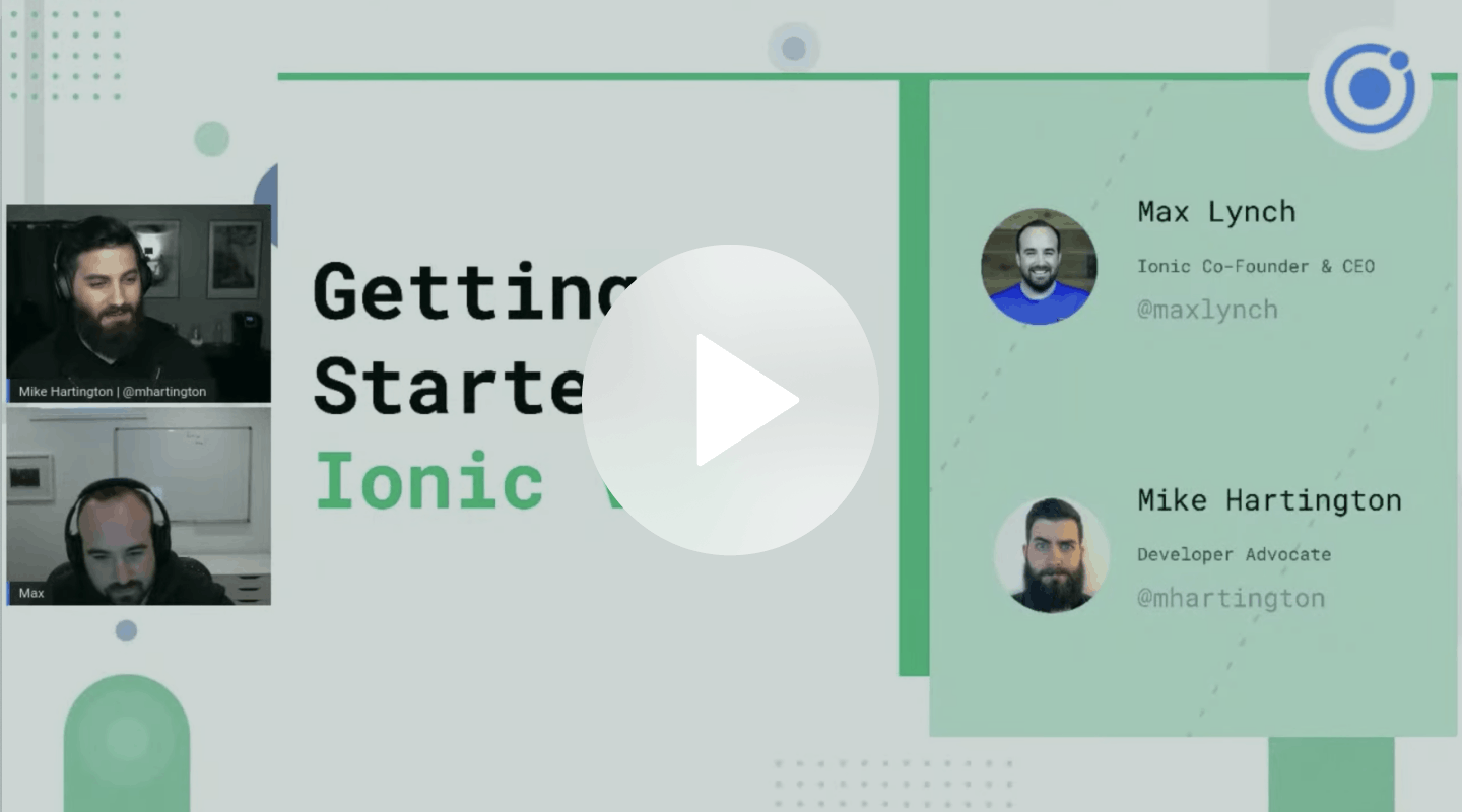 getting started with ionic vue