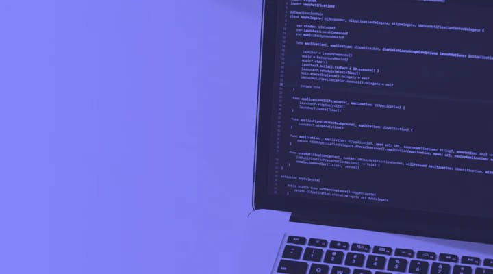 Purple image of purple computer