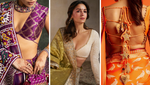 Celeb Inspired Saree Blouse Designs Alia Bhatt to Ananya Pandays Best Looks for the Wedding Season Celeb Inspired Saree Blouse Designs Alia Bhatt to Ananya Pandays Best Looks for the Wedding Season