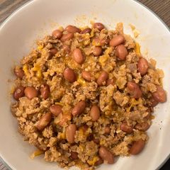 Ground Chicken Cauliflower Rice Bowl A picture of Ground Chicken Cauliflower Rice Bowl.