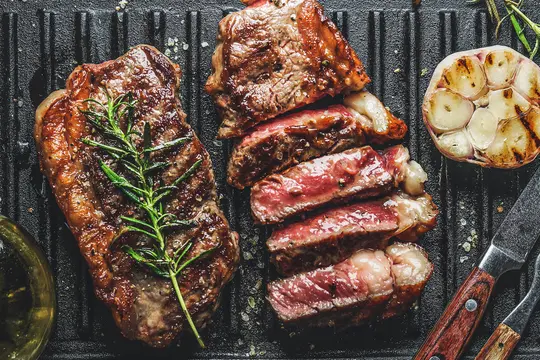 photo of Fresh meat and flavorful herbs