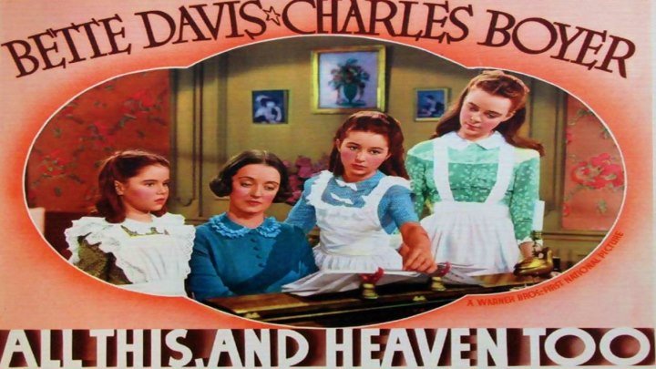 Bette Davis, June Lockhart, Ann E. Todd, and Virginia Weidler in All This, and Heaven Too (1940)