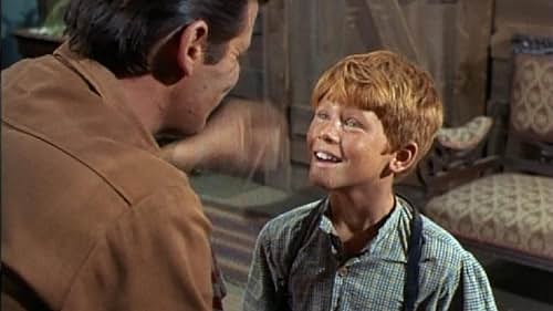 Ron Howard and Peter Breck in The Big Valley (1965)