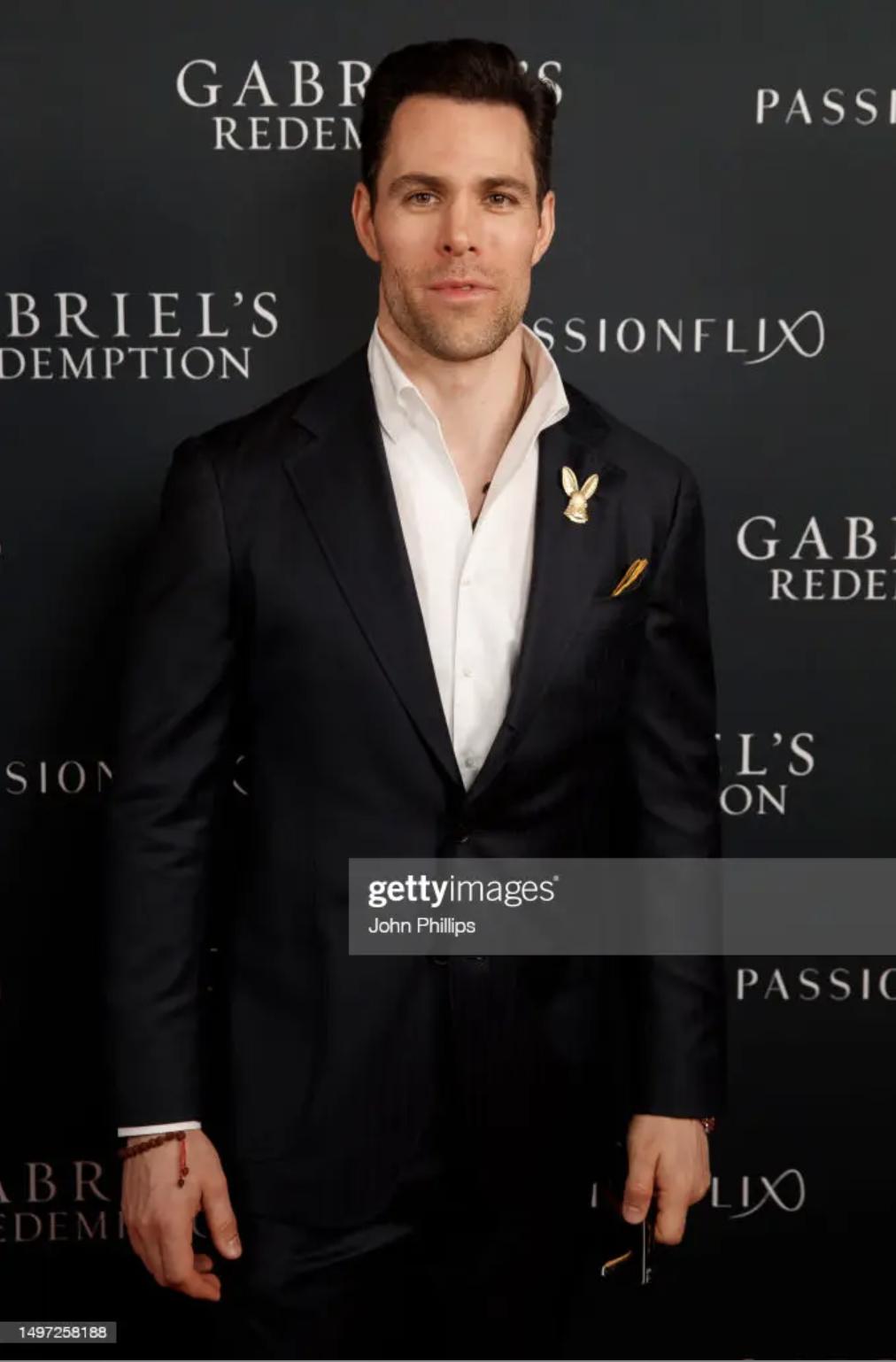 James Andrew Fraser in London England at the Premiere of "Gabriel's Redemption - Part 1"