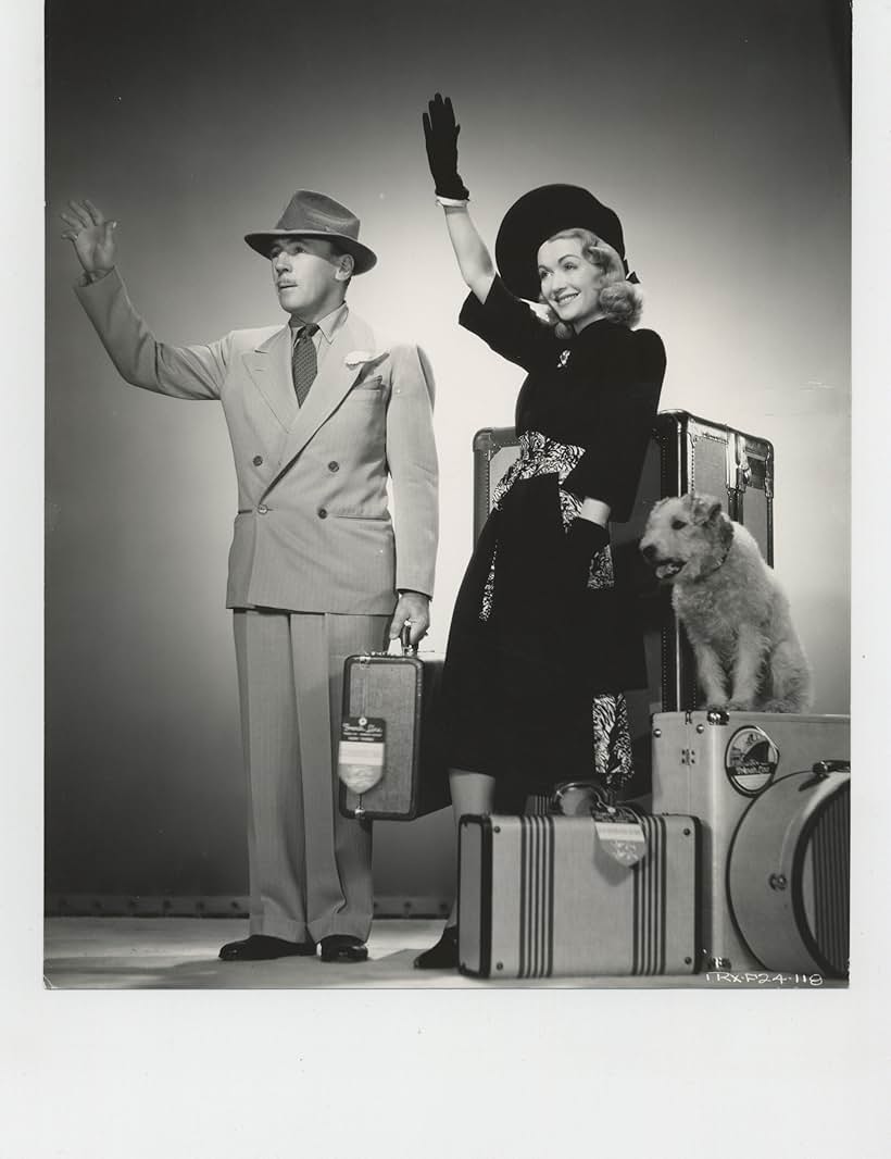 Constance Bennett, Roland Young, and Asta in Topper Takes a Trip (1938)