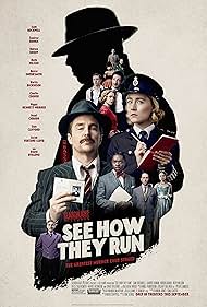 Adrien Brody, Sam Rockwell, David Oyelowo, Reece Shearsmith, Saoirse Ronan, Pippa Bennett-Warner, Ruth Wilson, Sian Clifford, Pearl Chanda, Harris Dickinson, Jacob Fortune-Lloyd, and Charlie Cooper in See How They Run (2022)