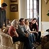 Colin Firth, Tim Guinee, Rosemarie DeWitt, Patrick Schwarzenegger, Odessa Young, Sophie Turner, and Olivia DeJonge in The Staircase (2022)