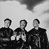 Ronald Reagan, Alan Hale and Errol Flynn in 