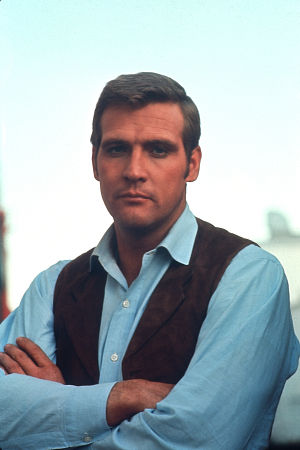 "The Big Valley" Lee Majors on the set 1966 ABC