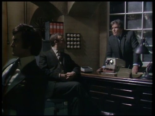 Patrick Mower, William Squire, and Edward Woodward in Callan (1967)