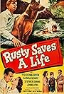 Ted Donaldson, Ann Doran, Stephen Dunne, Gloria Henry, John Litel, and Flame in Rusty Saves a Life (1949)