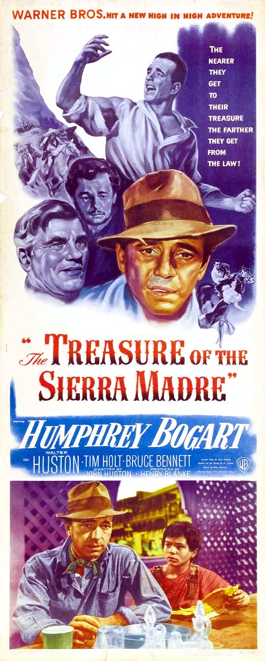 Humphrey Bogart, Robert Blake, Tim Holt, and Walter Huston in The Treasure of the Sierra Madre (1948)