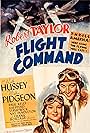 Robert Taylor and Ruth Hussey in Flight Command (1940)