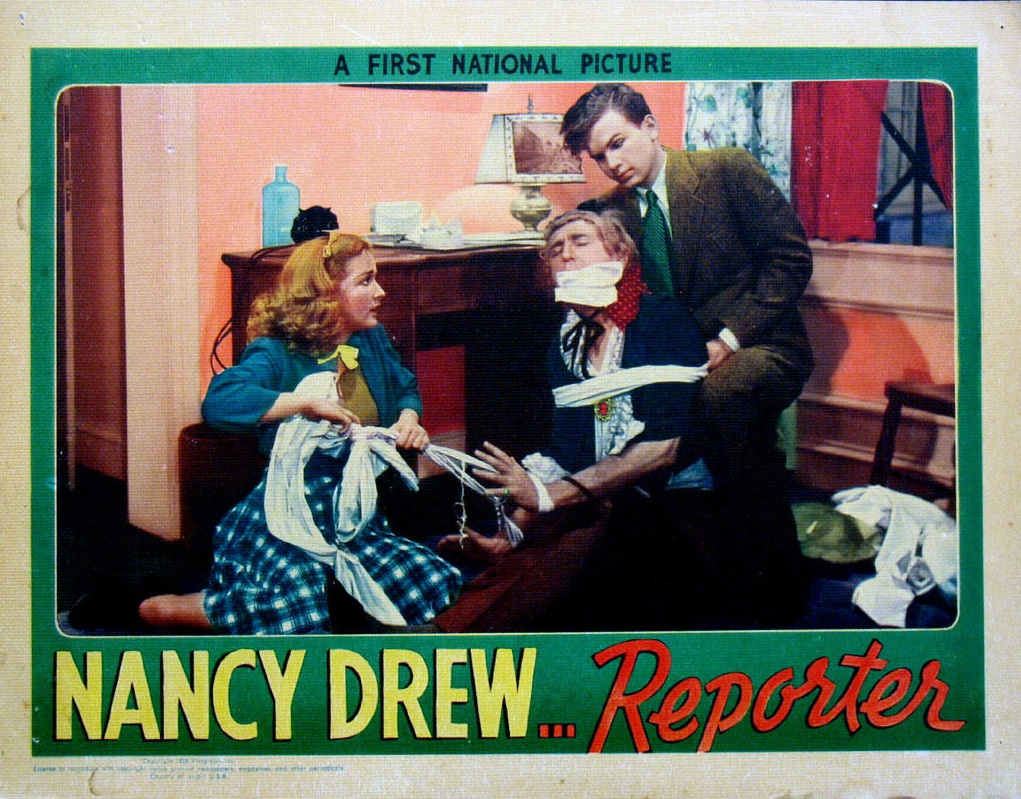 Bonita Granville, Olin Howland, and Frankie Thomas in Nancy Drew... Reporter (1939)