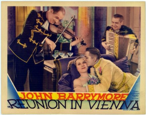 John Barrymore, Bela Loblov, and Diana Wynyard in Reunion in Vienna (1933)