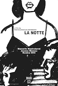 Marcello Mastroianni, Jeanne Moreau, and Monica Vitti in La Notte (1961)