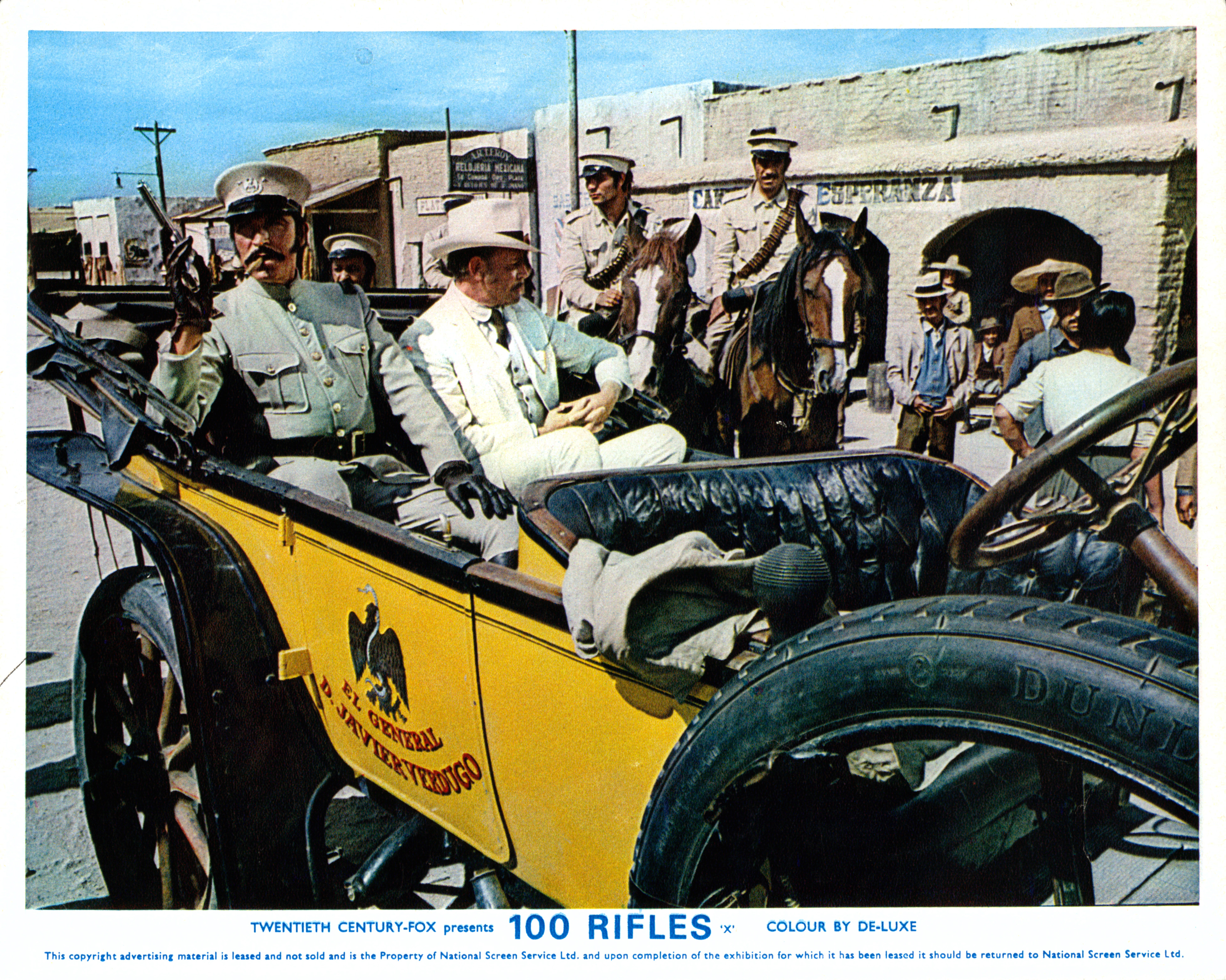 Fernando Lamas, Dan O'Herlihy, and Aldo Sambrell in 100 Rifles (1969)