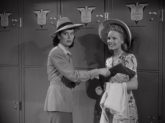 Janet Blair and Rosalind Russell in My Sister Eileen (1942)