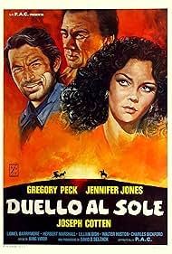 Gregory Peck, Joseph Cotten, and Jennifer Jones in Duello al sole (1946)