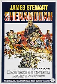 James Stewart, Glenn Corbett, Rosemary Forsyth, Doug McClure, and Patrick Wayne in Shenandoah (1965)