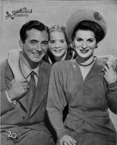 Maureen O'Hara, Connie Marshall, and John Payne in Sentimental Journey (1946)