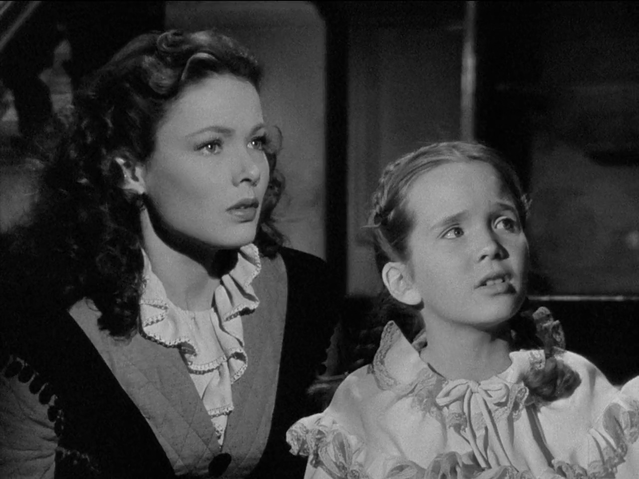 Gene Tierney and Connie Marshall in Dragonwyck (1946)