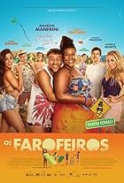 Nilton Bicudo, Antônio Fragoso, Charles Paraventi, Danielle Winits, Elisa Pinheiro, Cacau Protásio, Aline Campos, and Maurício Manfrini in The Beachnickers (2018)