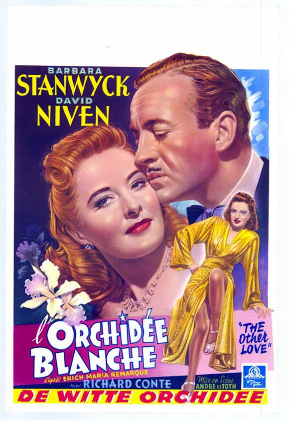 David Niven and Barbara Stanwyck in The Other Love (1947)