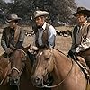 Lee Majors, Peter Breck, and Richard Long in The Big Valley (1965)