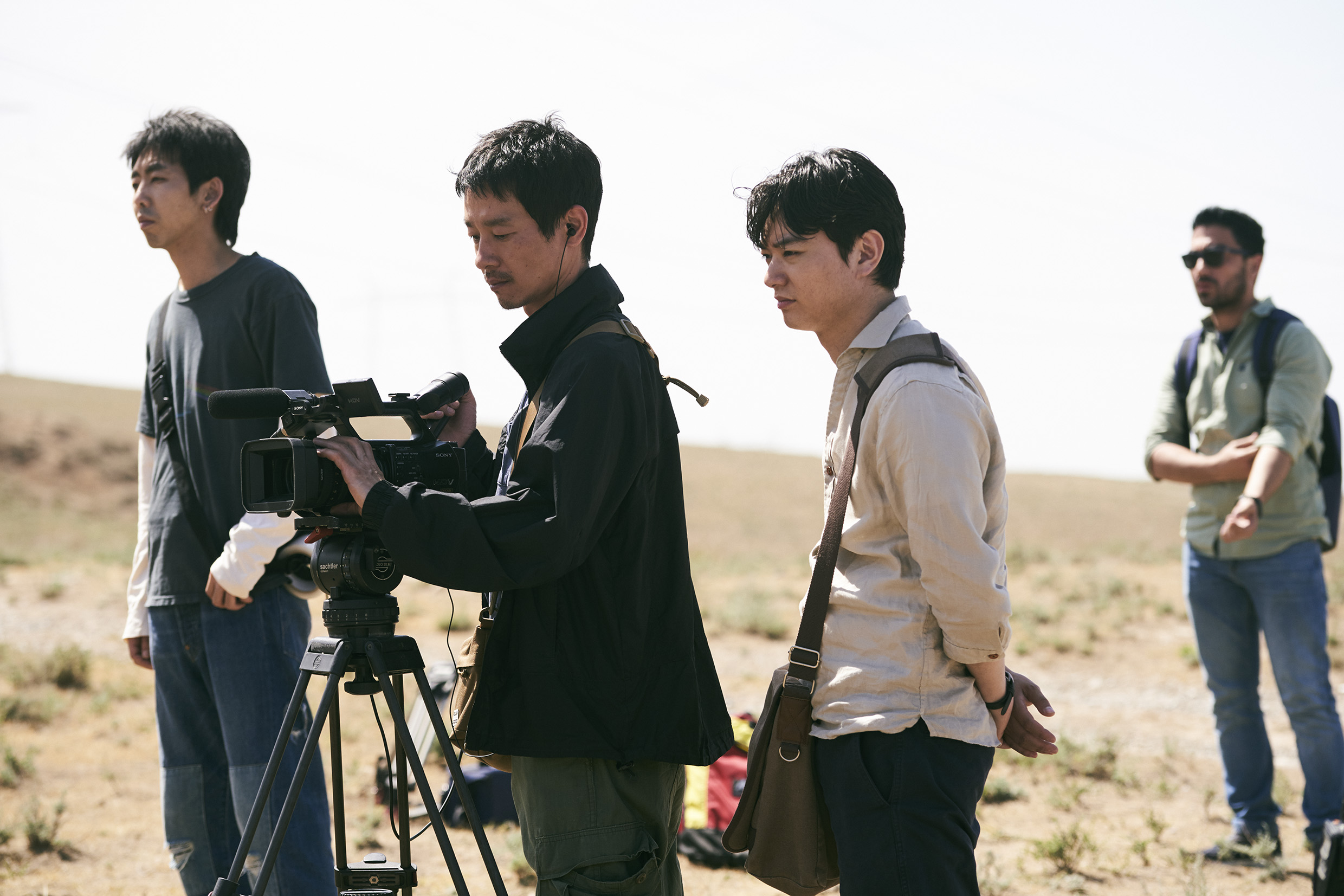 Ryô Kase, Shôta Sometani, Tokio Emoto, and Adiz Rajabov in To the Ends of the Earth (2019)