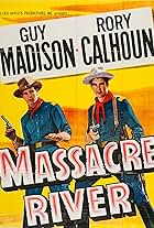 Rory Calhoun and Guy Madison in Massacre River (1949)