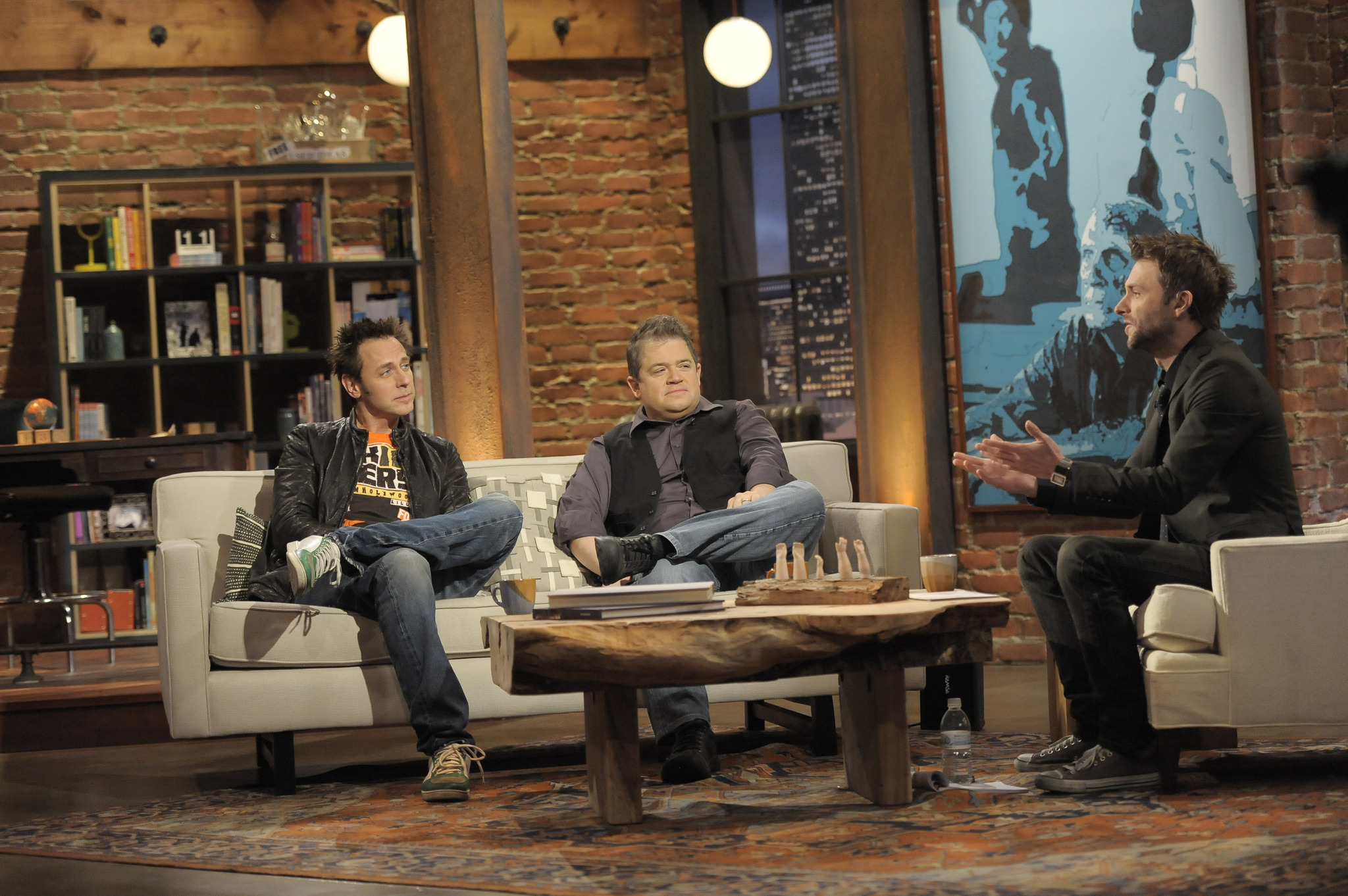 James Gunn, Chris Hardwick, and Patton Oswalt in Talking Dead (2011)